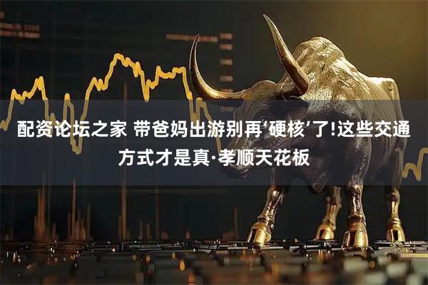 配资论坛之家 带爸妈出游别再‘硬核’了!这些交通方式才是真·孝顺天花板
